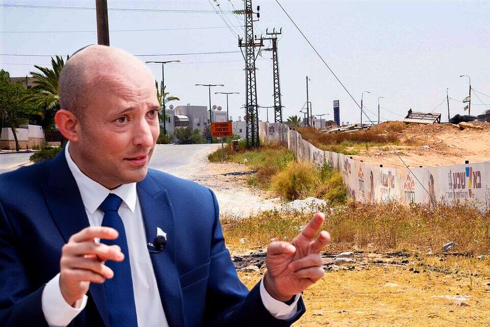 בנט מציג את התכנית שלו להחזרת המשילות בנגב , דודו גרינשפן, יהושע יוסף