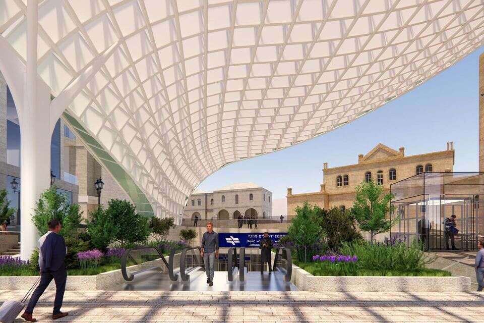הדמיות לתחנת ירושלים מרכז , רכבת ישראל