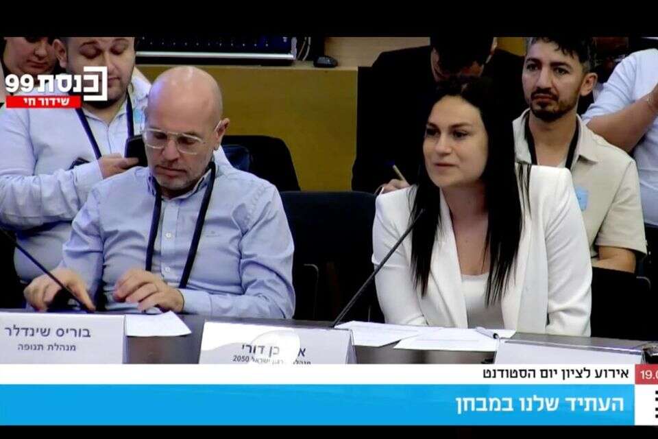 הועדה המיוחדת בעניין הצפון , צילום מסך מתוך ערוץ הכנסת