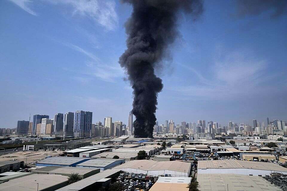 זירת תקיפה איראנית בדובאי, ארכיון , איי.פי