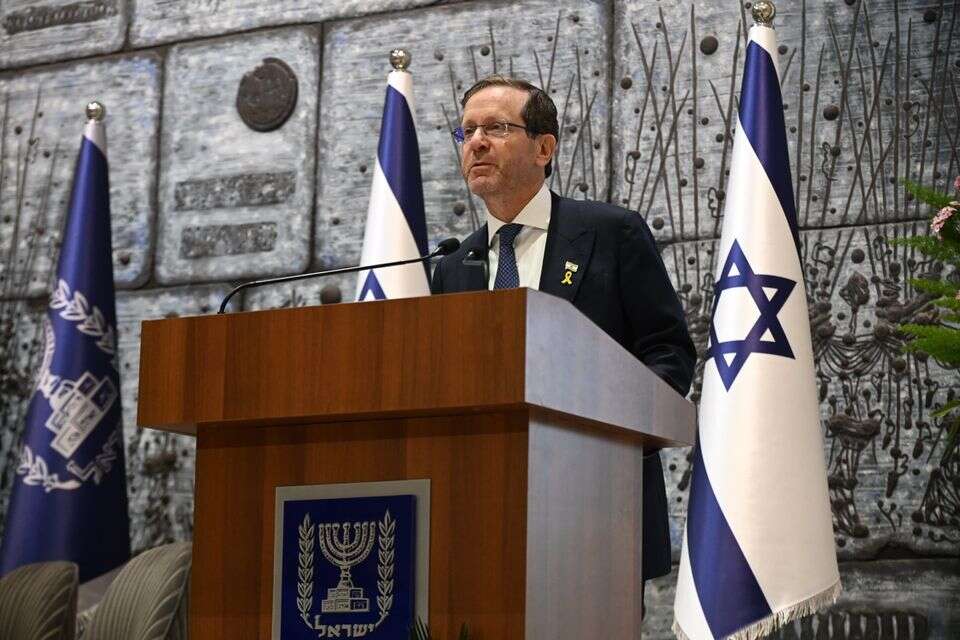 נשיא המדינה יצחק הרצוג , חיים צח / לע"מ
