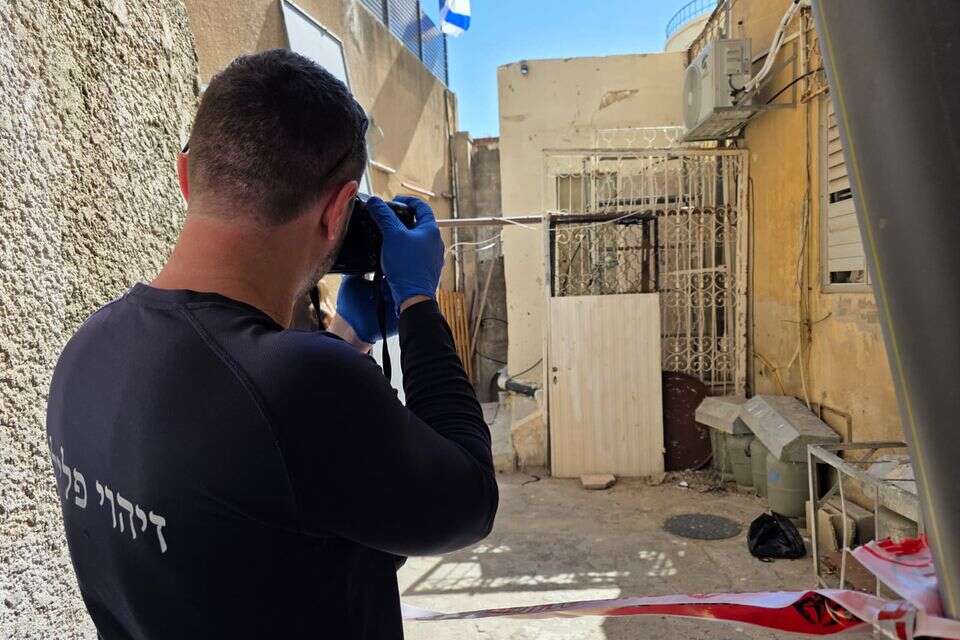 זירת הרצח בחיפה , .דוברות המשטרה