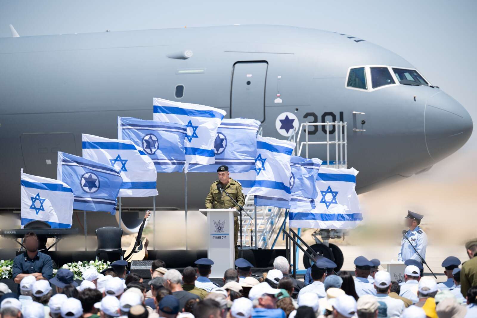 הרמטכ"ל אייל זמיר בטקס קבלת מטוס התדלוק , דובר צה"ל