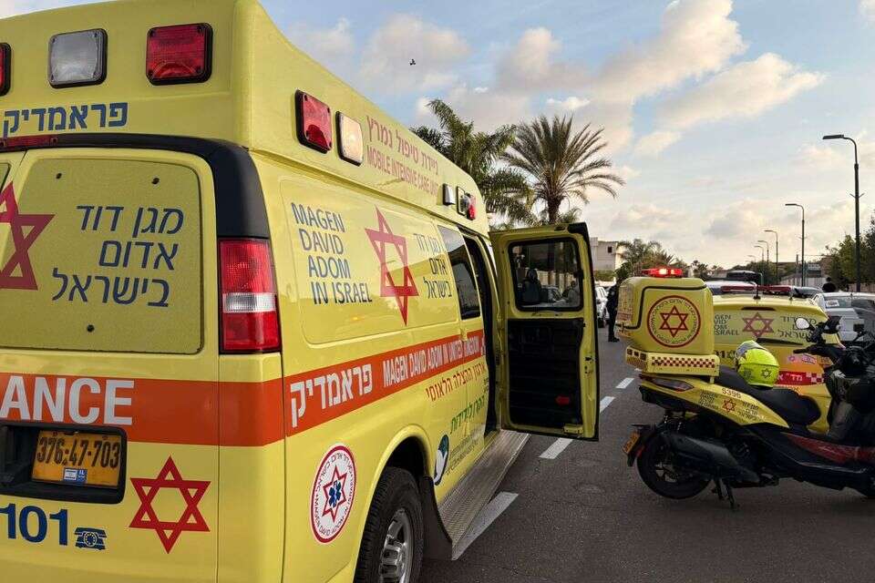 זירת התאונה באור עקיבא , תיעוד מבצעי מד"א