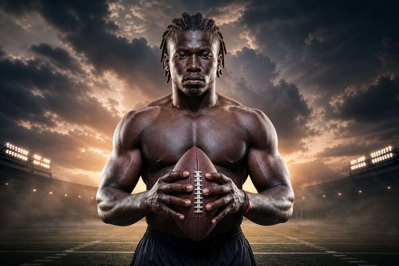 How did a young man who never played football get drafted in the NFL?
