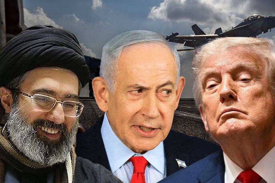 נתניהו טראשמפ ומוג'תבא חמינאי , AP, AFP, רויטרס