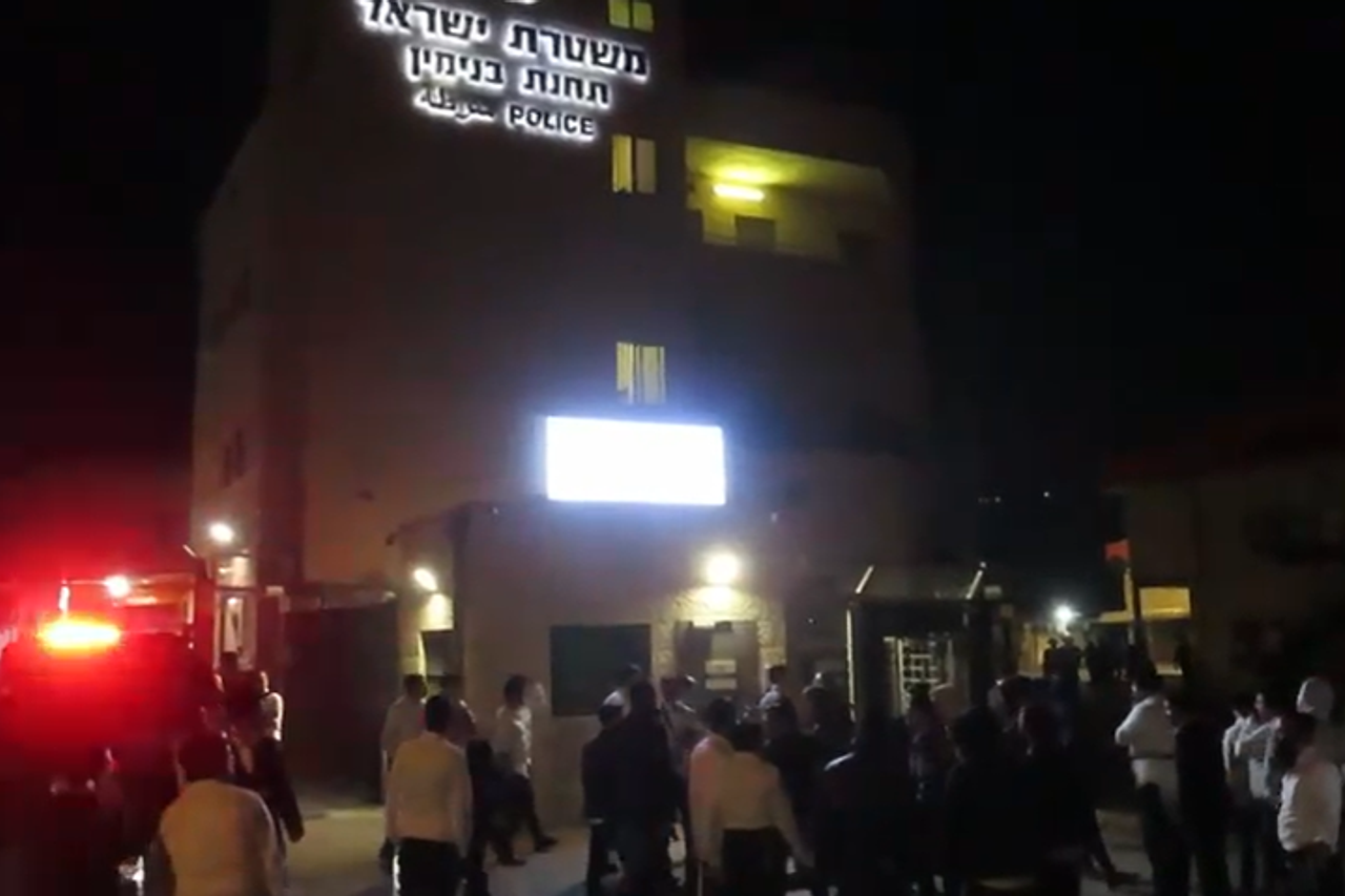 The riots at Shaar Binyamin: an ultra-orthodox defector was caught driving wildly - a second defector was caught at a demonstration for his release