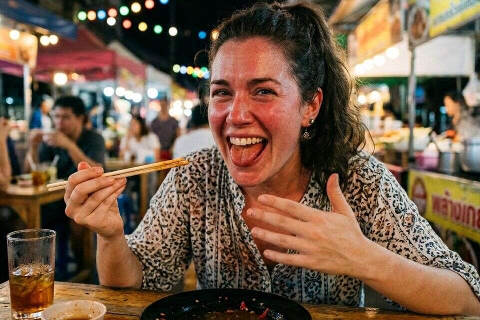 אישה אוכלת חריף , Gemini