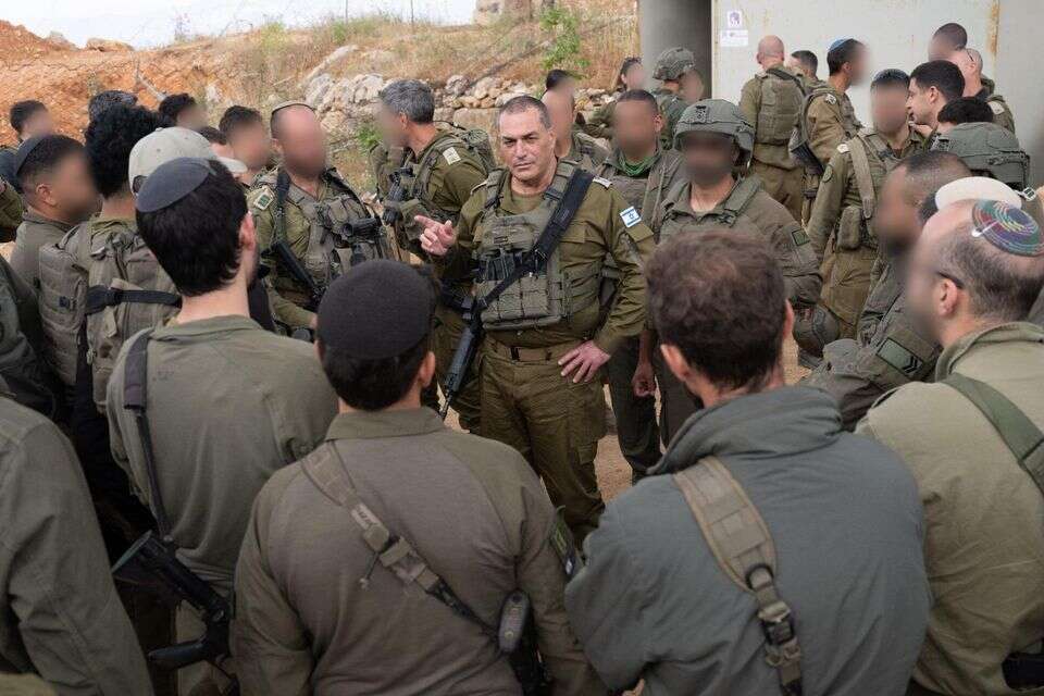 הרמטכ"ל, רב אלוף אייל זמיר, בסיור במוצבים חודרים בהר דב , דובר צה"ל