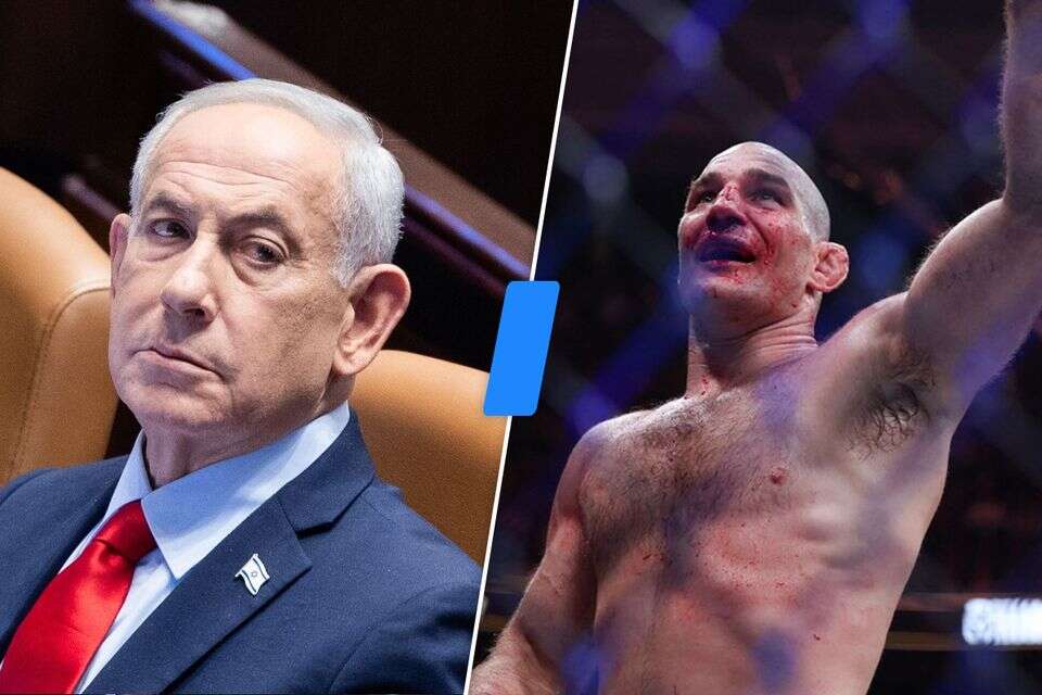 שון סטריקלנד ובנימין נתניהו  , AP