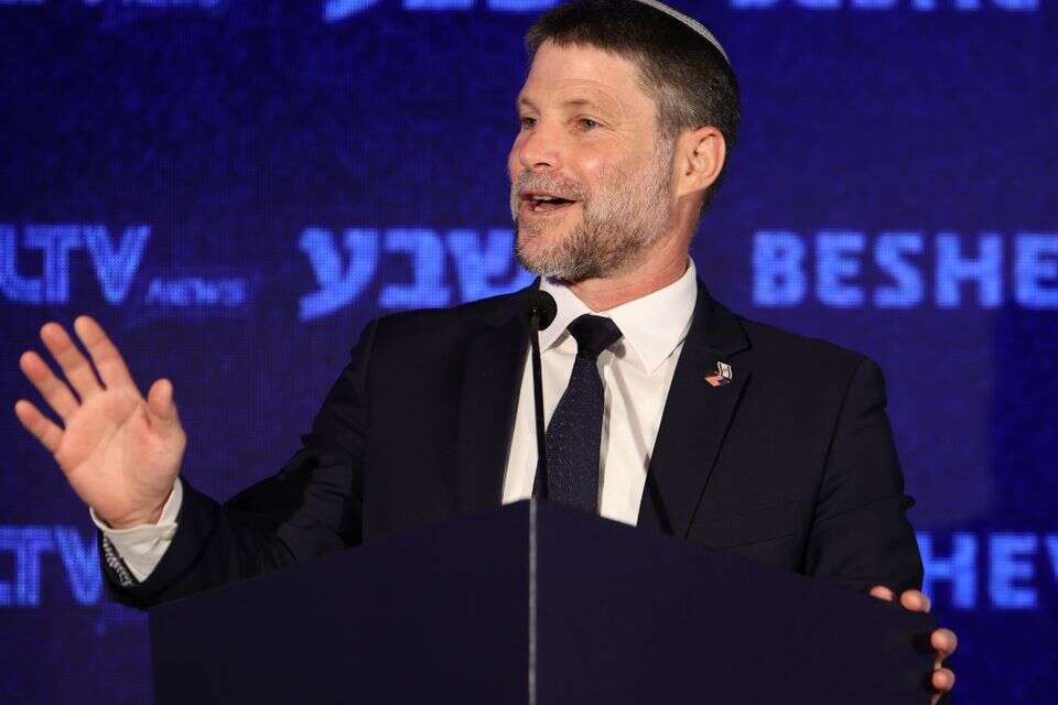 שר האוצר בצלאל סמוטריץ'.  , עקיבא שיינברגר-כנס בשבע בניו יורק