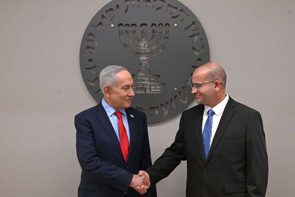 רה"מ נתניהו וראש המוסד רומן גופמן , חיים צח/ לע״מ