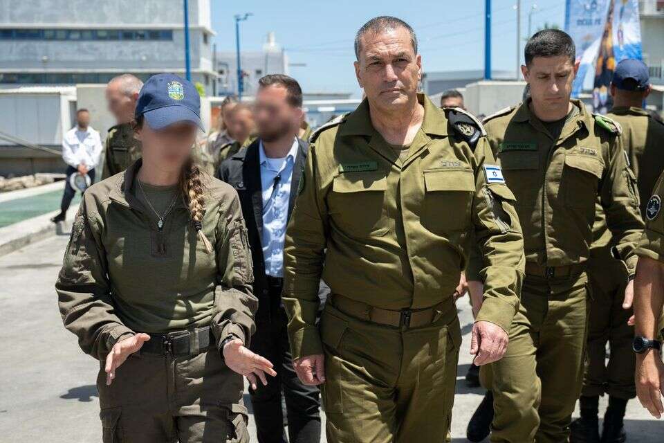 הרמטכ"ל אייל זמיר בביקור בבסיס חיל הים בחיפה , דובר צה"ל
