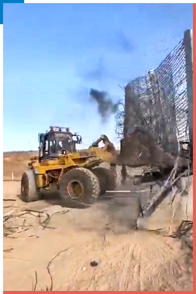 "הם דמיינו את התבוסה שלנו, את הכיבוש שלנו, ואנחנו לא דמיינו שהם מדמיינים את זה". פריצת גדר הגבול בדרום ב-7 באוקטובר , ללא קרדיט