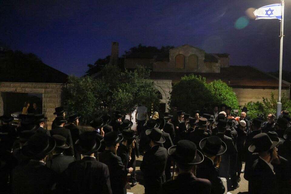 מהומות של חרדים במחוץ לביתו של השופט סולברג , חיים גולדברג/פלאש90
