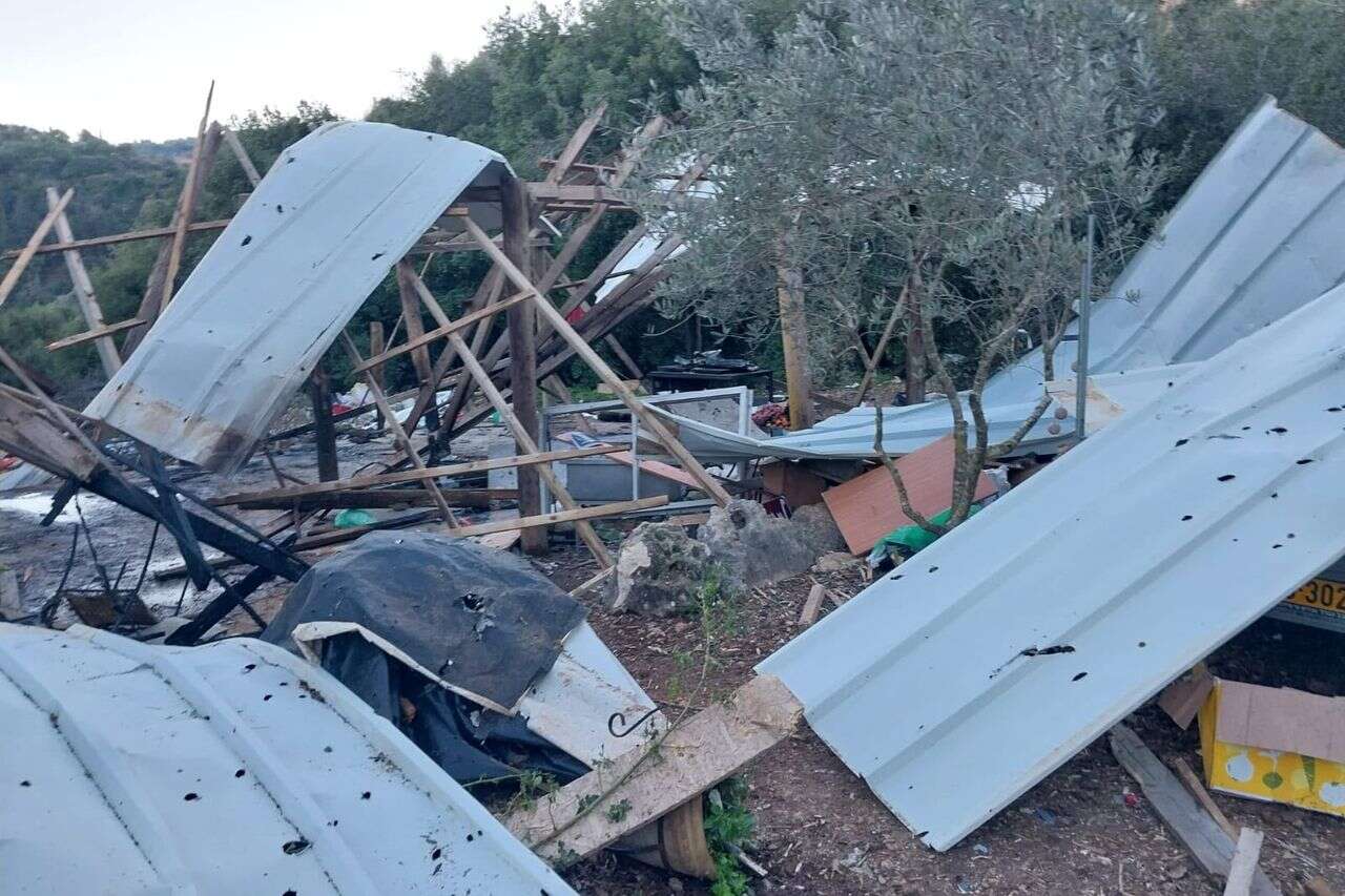 Among the burned plantations: Yoram's farm became an assembly area for the IDF