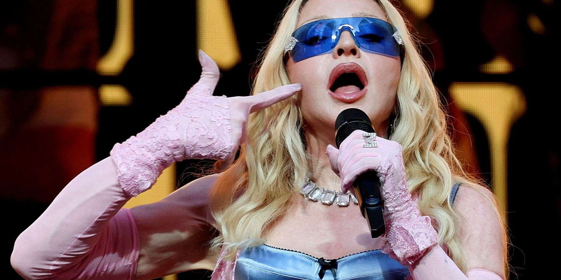 Madonna performs during a surprise concert in Times Square, in New York City, U.S., June 4, 2026. REUTERS/Brendan McDermid TPX IMAGES OF THE DAY , REUTERS/Brendan McDermid