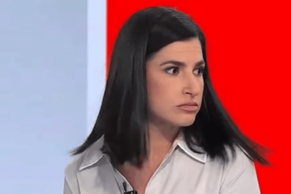 גילי כהן הכתבת המדינית נבהלה , צילום מסך
