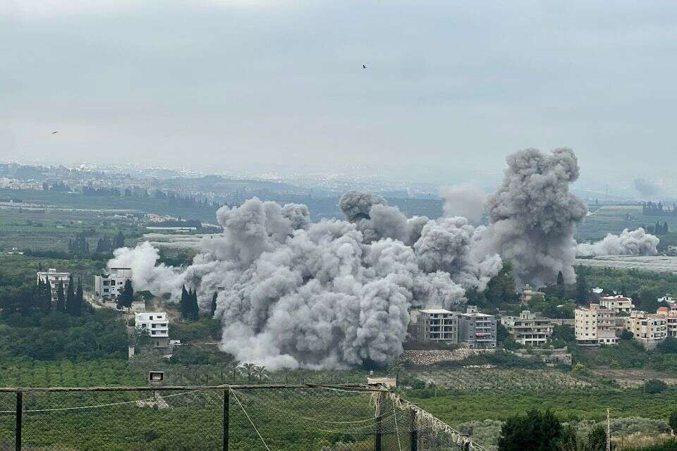 תקיפת צה"ל באזור צור בלבנון. נתניהו טוען שהצבא לא ייסוג , רשתות ערביות