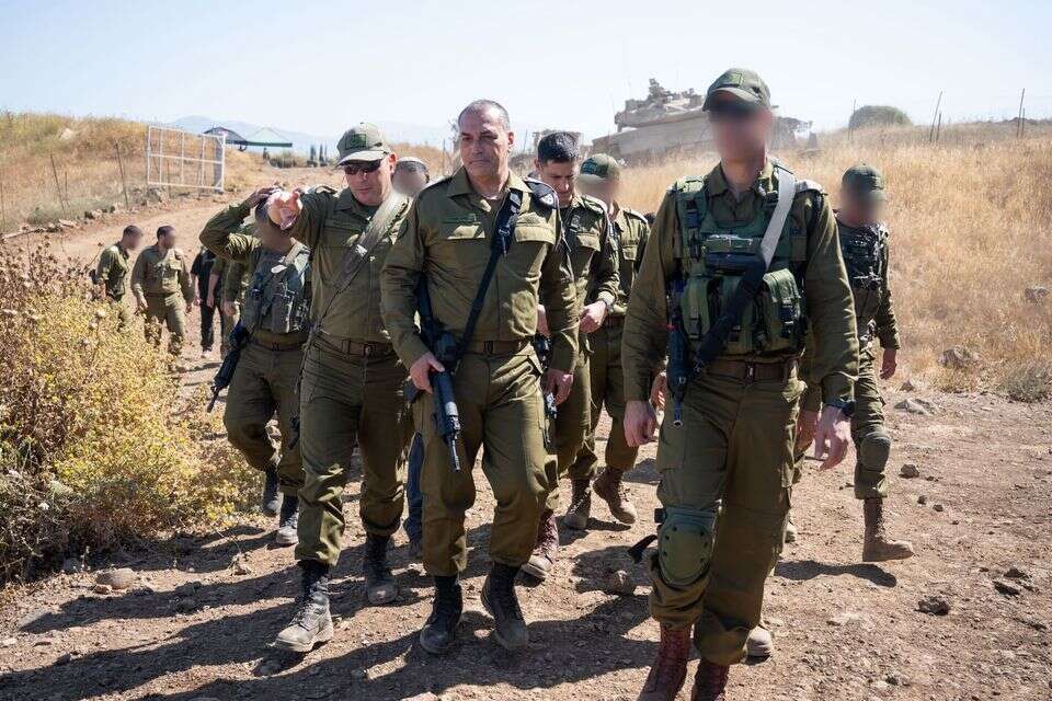 הרמטכ"ל בביקור בתרגילי הכשרת מפקדים בצפון , דובר צה"ל