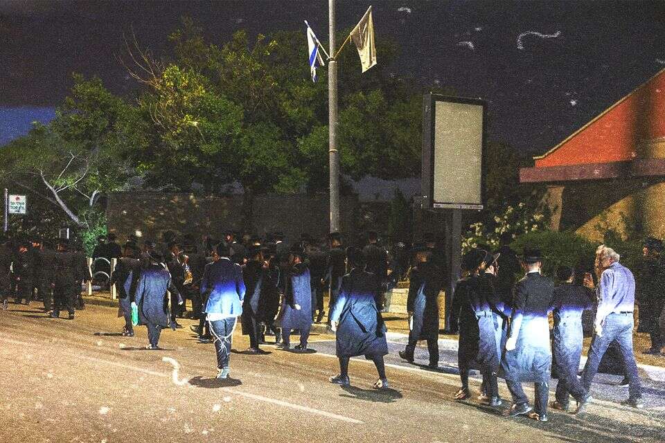 חרדים קיצונים מנסים לפשוט על ביתו של השופט סולברג , חיים גולדברג/פלאש90