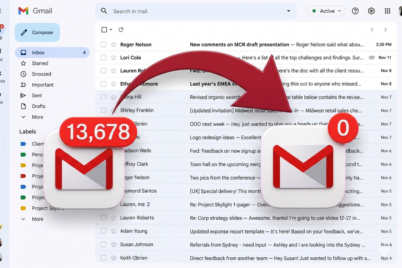 One button that will save you hours: the fast way to free up space in Gmail