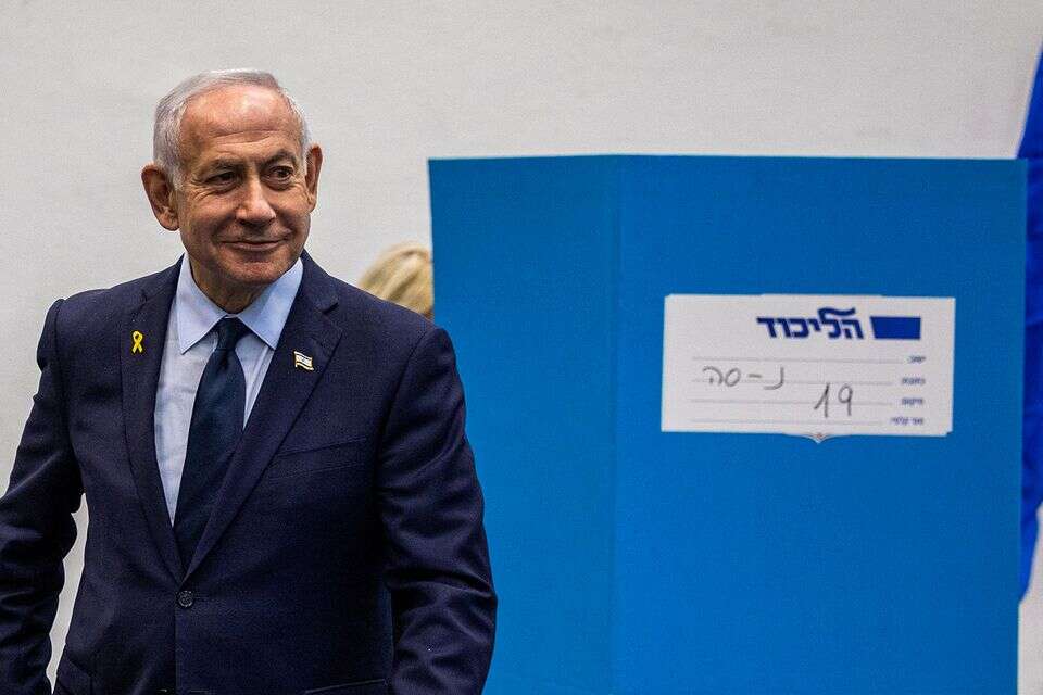 נתניהו מצביע בפריימריז הליכוד , אורן בן חקון