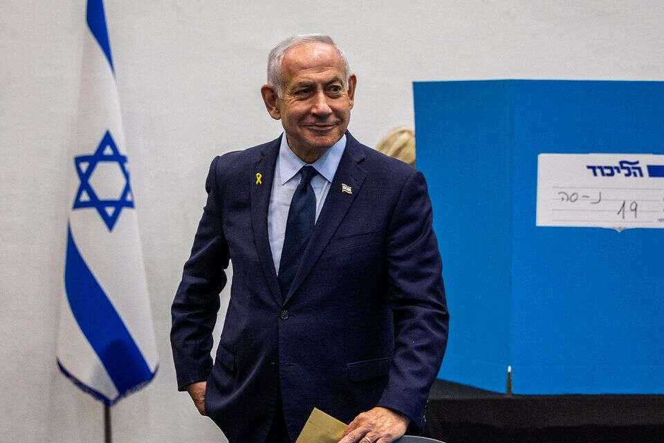 נתניהו מצביע בפריימריז הליכוד , אורן בן חקון