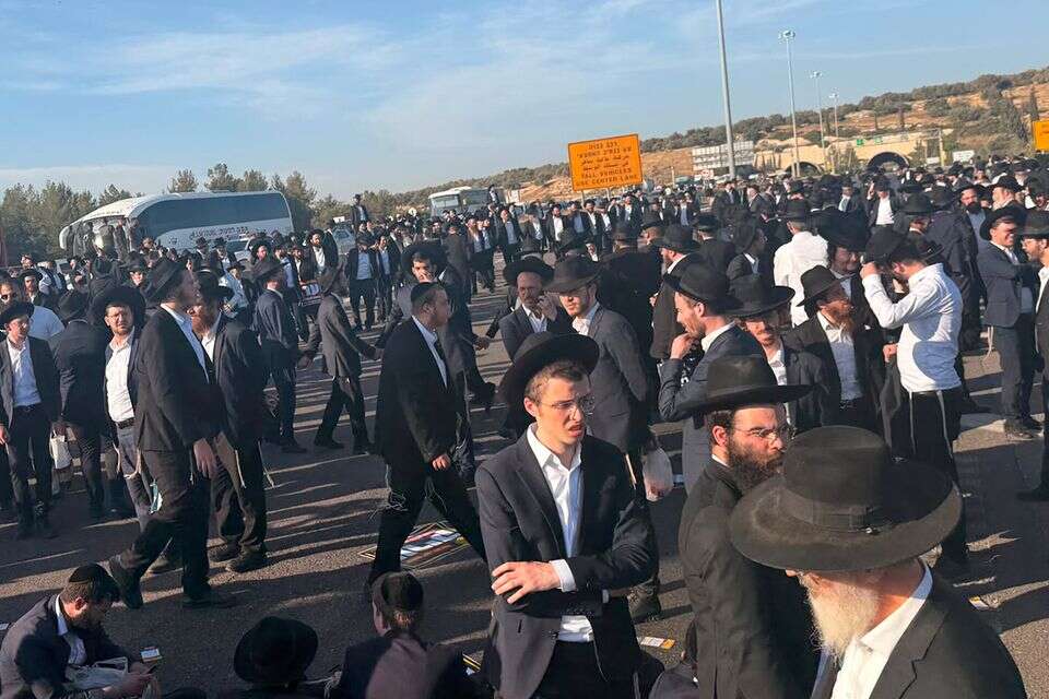 הפגנת חרדים בכביש 6 , יעקב הרשקוביץ