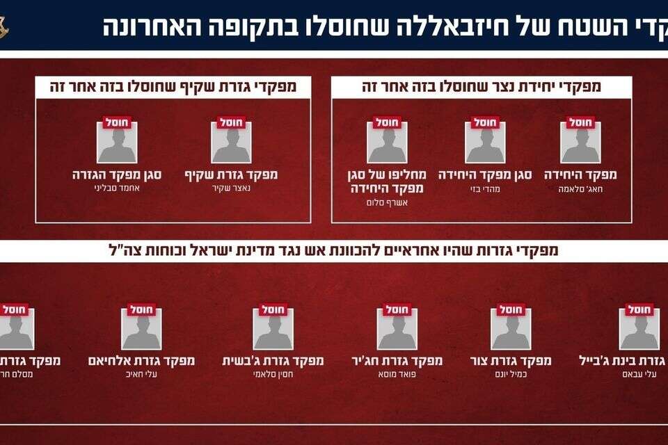 פגיעה בשרשרת הפיקוד של חיזבאללה , דובר צה"ל