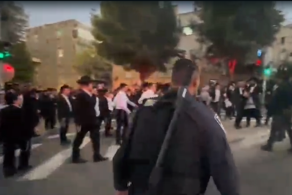 הפגנת חרדים בירושלים , דוברות המשטרה