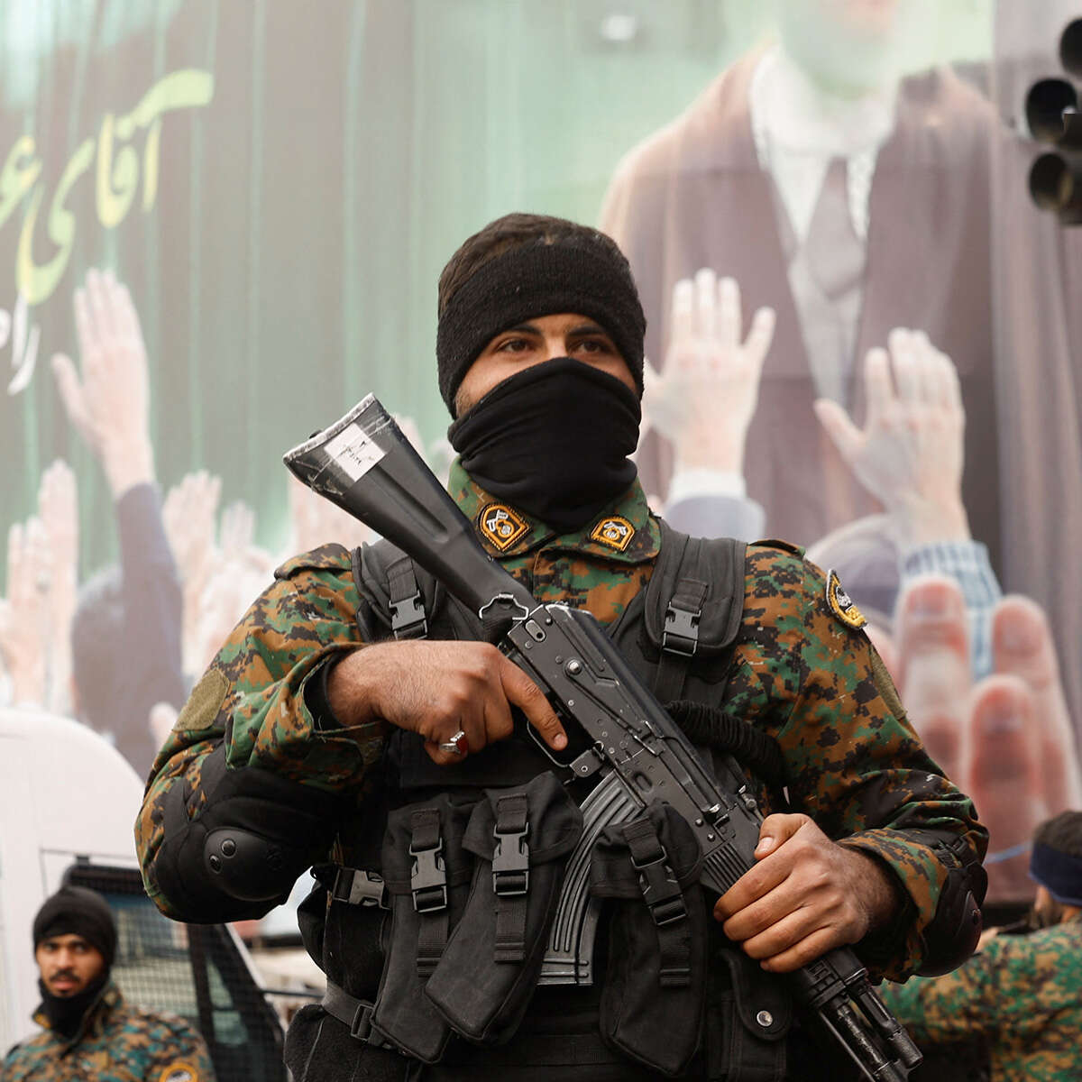 Iranian Revolutionary Guard member, Reuters