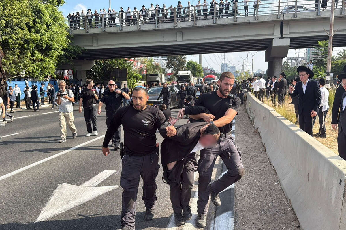 פיזור מחאת החרדים בכביש 4 , יעקב הרשקוביץ