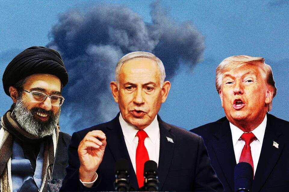 טראמפ, נתניהו וחמינאי , אי.אף.פי, ויקיפדיה, אוליבייה פיטוסי