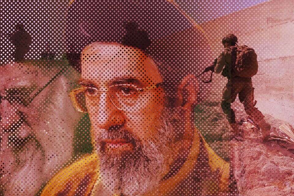 מוג'תבא חמינאי על רקע חיילים בלבנון , AFP