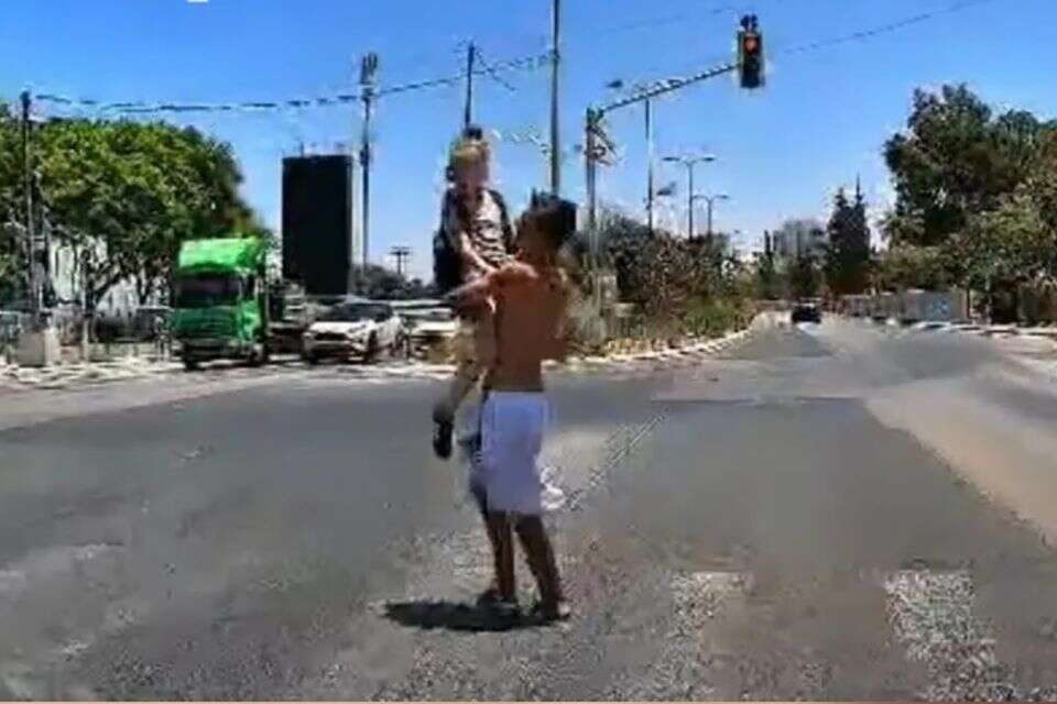 ניסיון החטיפה בפתח תקווה לכאורה (ארכיון) , צילום מסך