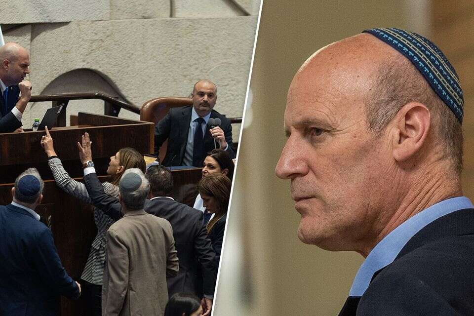 עו"ד מיכאל ראבילו לצד ההצבעה לבחירת מבקר המדינה בכנסת , אורן בן חקון
