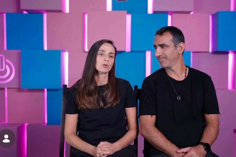 אנה גופמן ואורי בנאי , צילום מסך - רשת 13