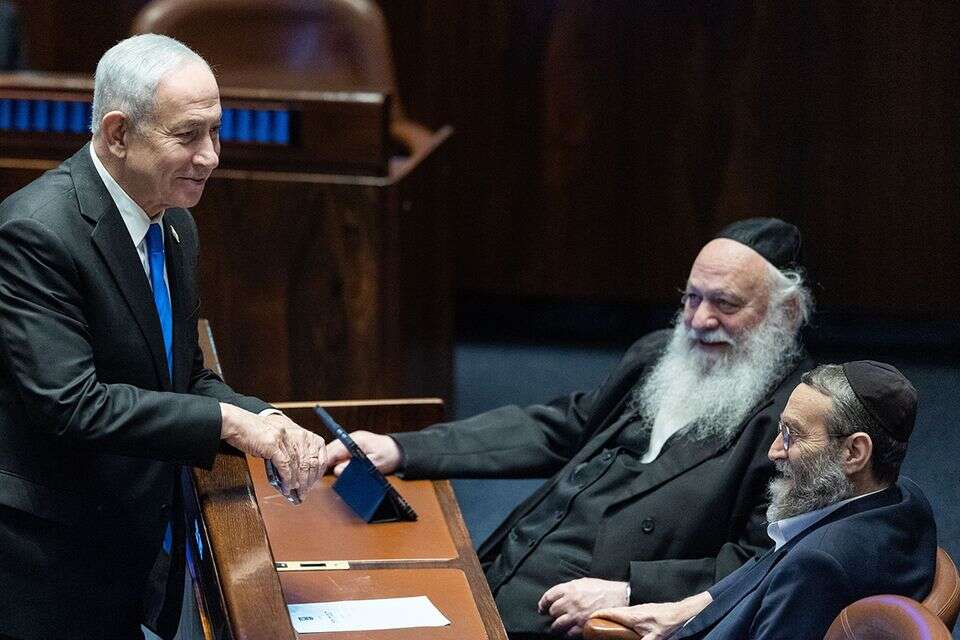 נתניהו וגולדקנופף , יונתן זינדל/פלאש90