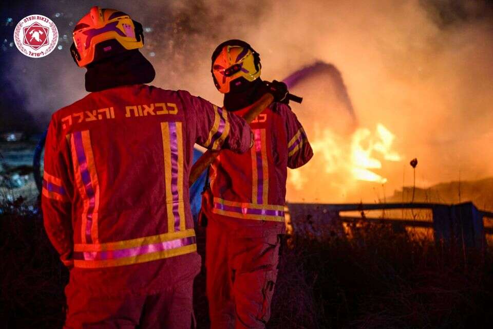 שריפת הענק בחוות גלעד שבשומרון , דוברות כבאות והצלה