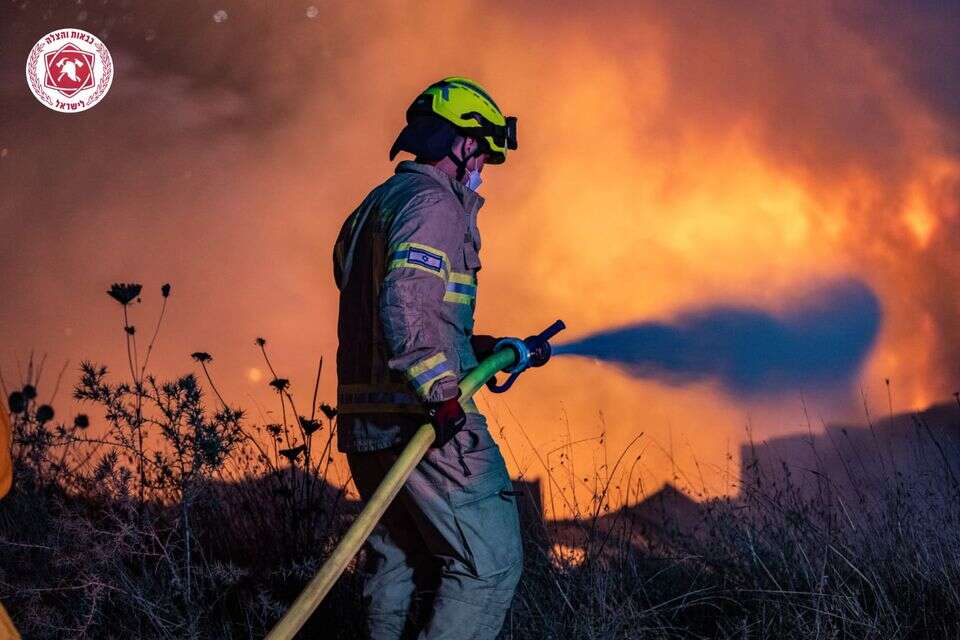 שריפת ענק בחוות גלעד שבשומרון , דוברות כבאות והצלה