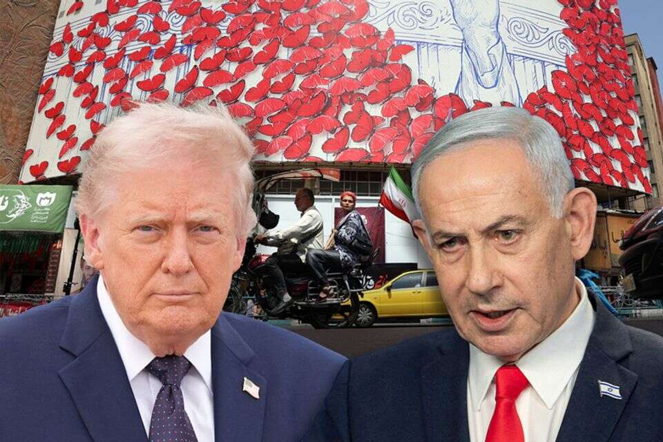 טראמפ ונתניהו על רקע איראן , AP, AFP, EPA