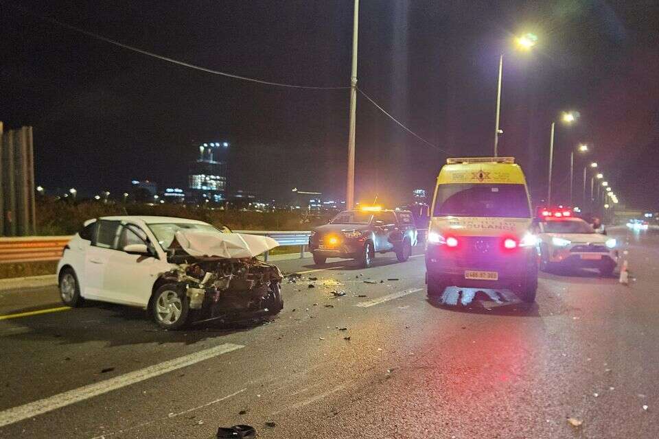תאונה קשה במחלף גלילות , דוברות מד"א