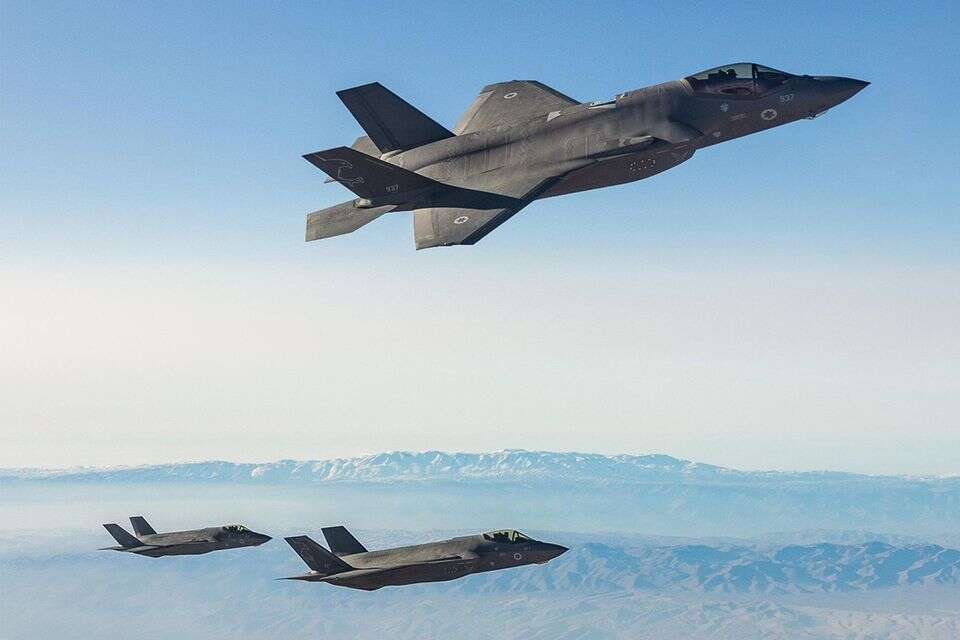 תמונות של מטוסי ה׳אדיר’ בדרך לתקיפה באיראן (ארכיון) , דובר צה"ל