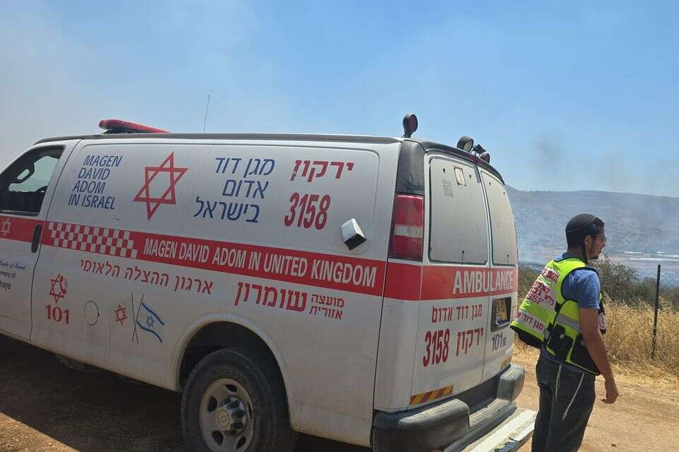 זירת הפיגוע סמוך לאיתמר , מד"א