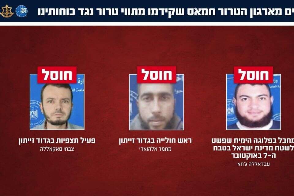 המחבלים שחוסלו בתקיפות צה"ל ברצועת עזה , דובר צה"ל