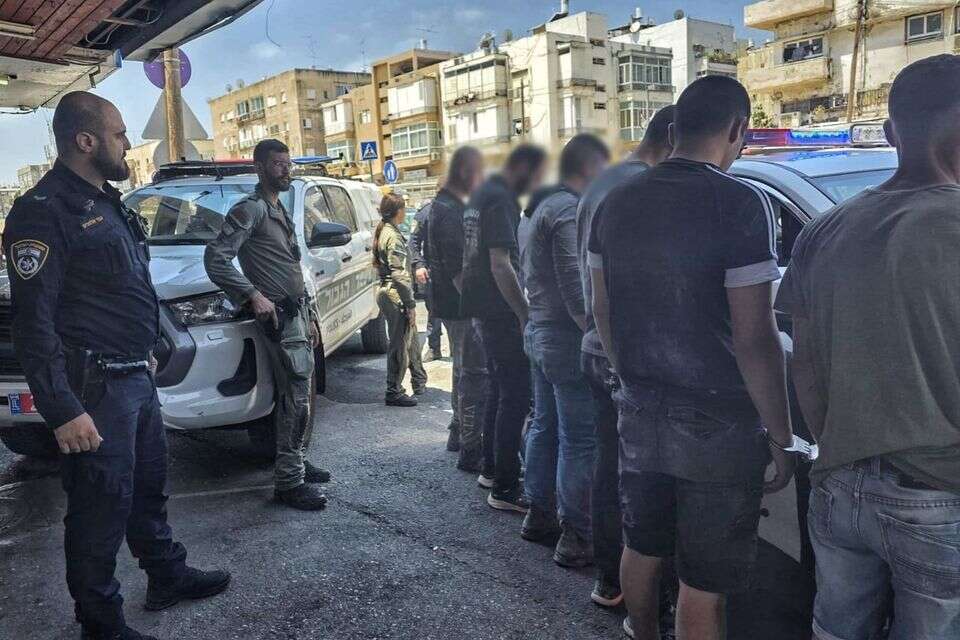 מעצר שב"חים בדרום תל אביב , דוברות המשטרה