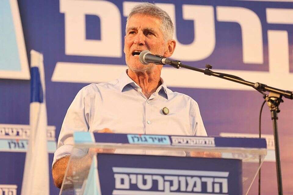 יאיר גולן בהשקת קמפיין "הדמוקרטים" בכיכר רבין , קוקו