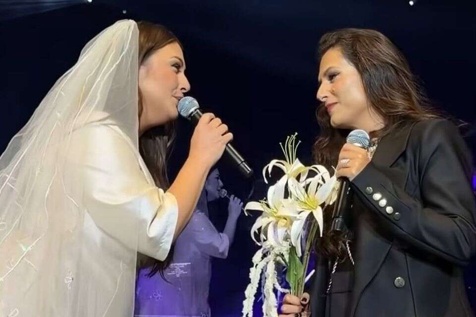 קרן פלס ומירי מסיקה מתחתנות , צילום מסך