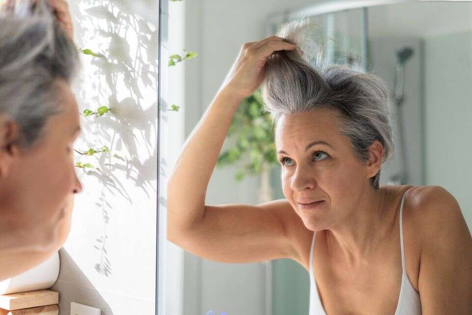 שיער אפור , istockphoto